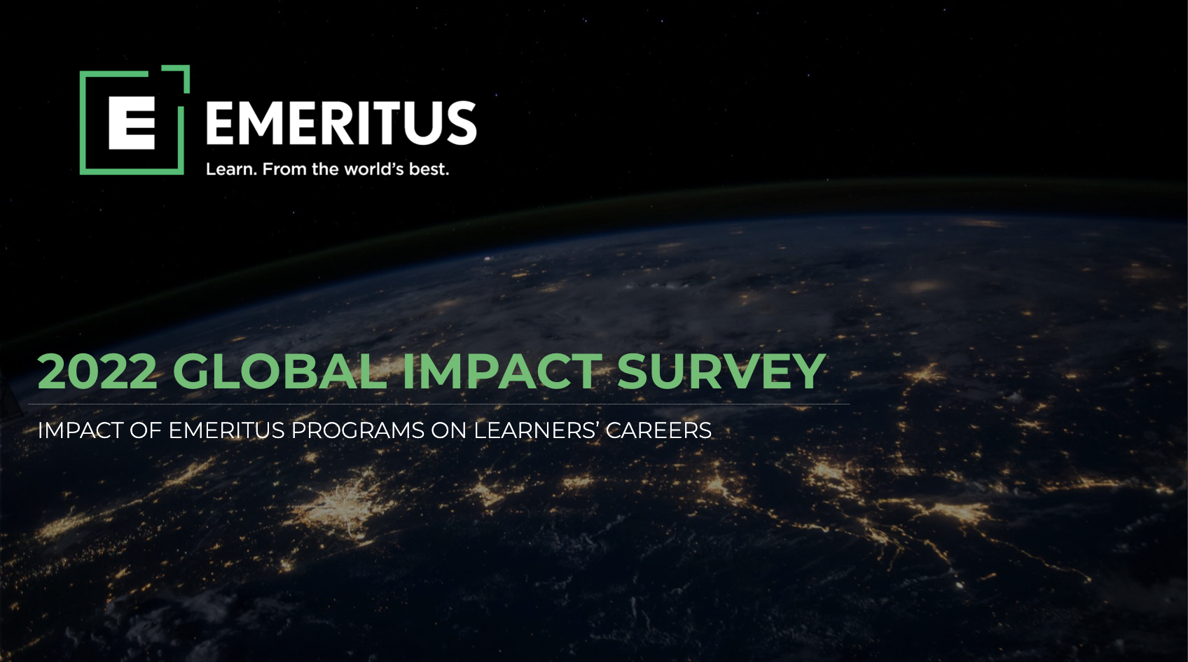 2022 Global Career Impact Survey Emeritus Enterprise